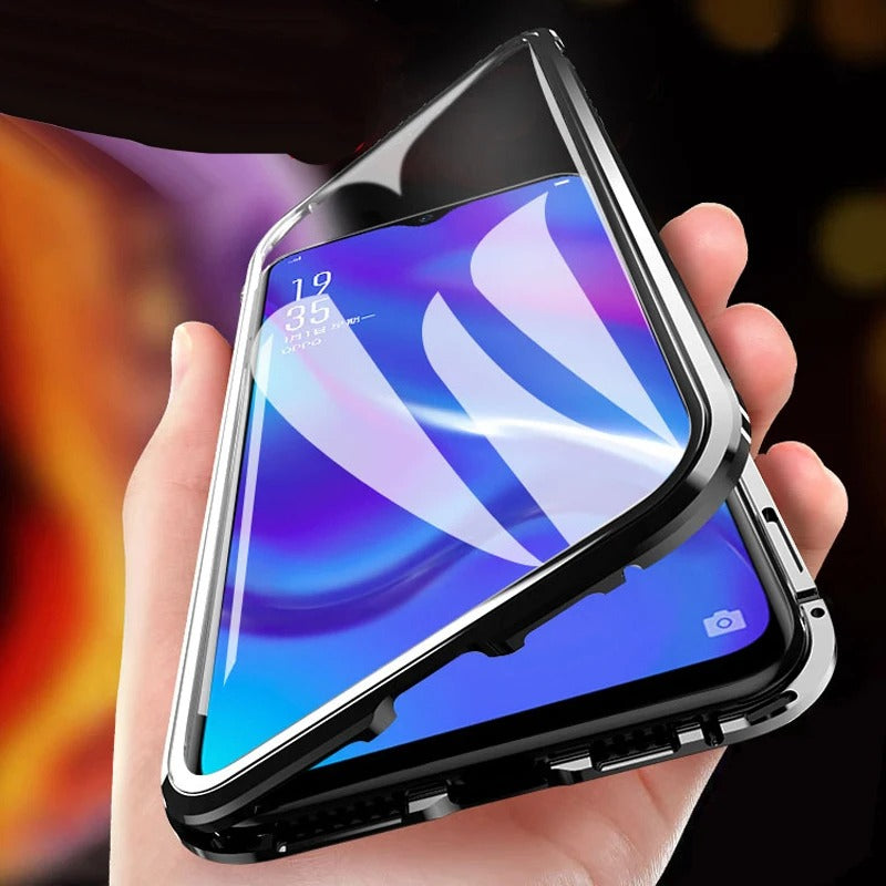 360° Metal Magnetic Double Side Glass Case - Xiaomi