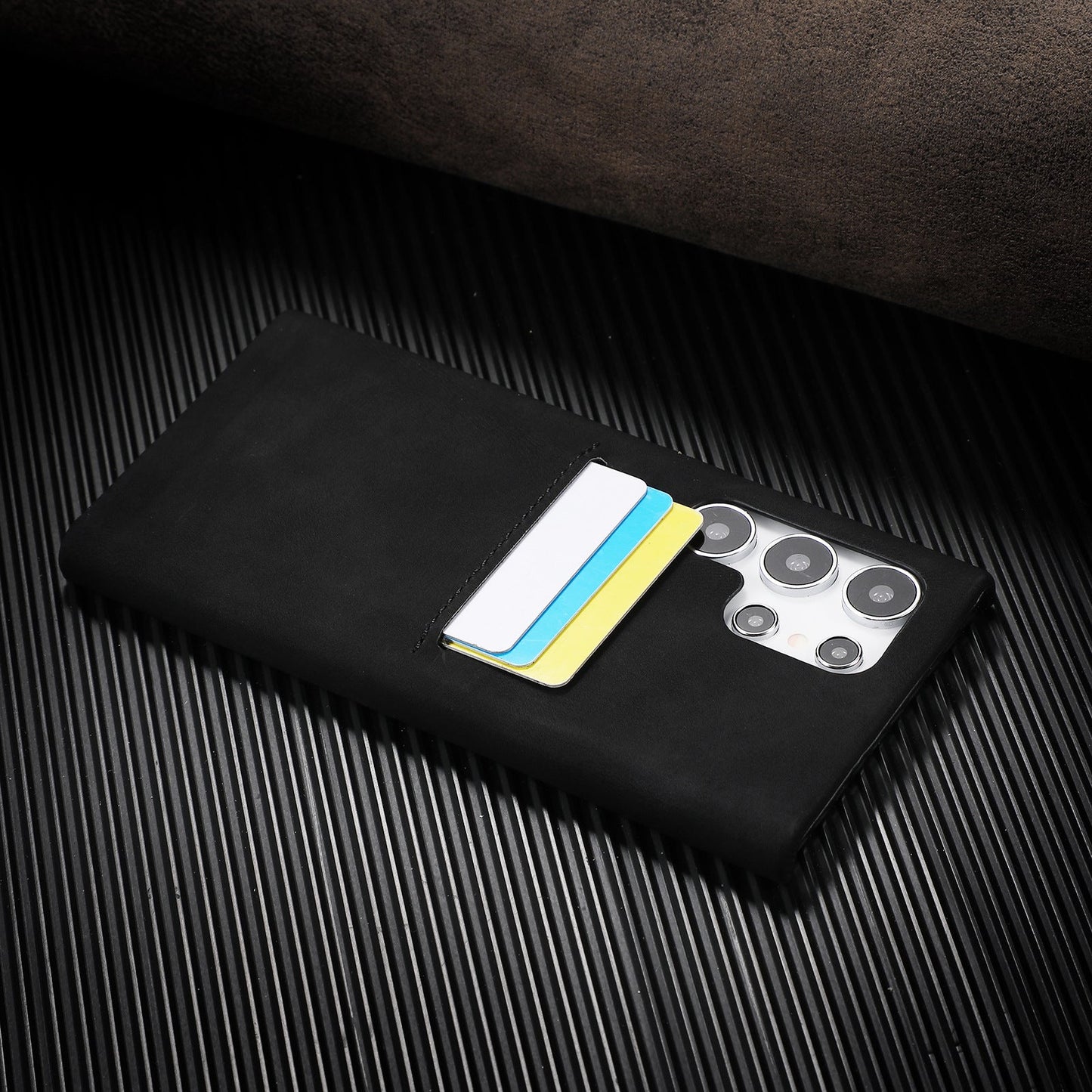 Antique Luxe Leather Card Pocket Case - Samsung