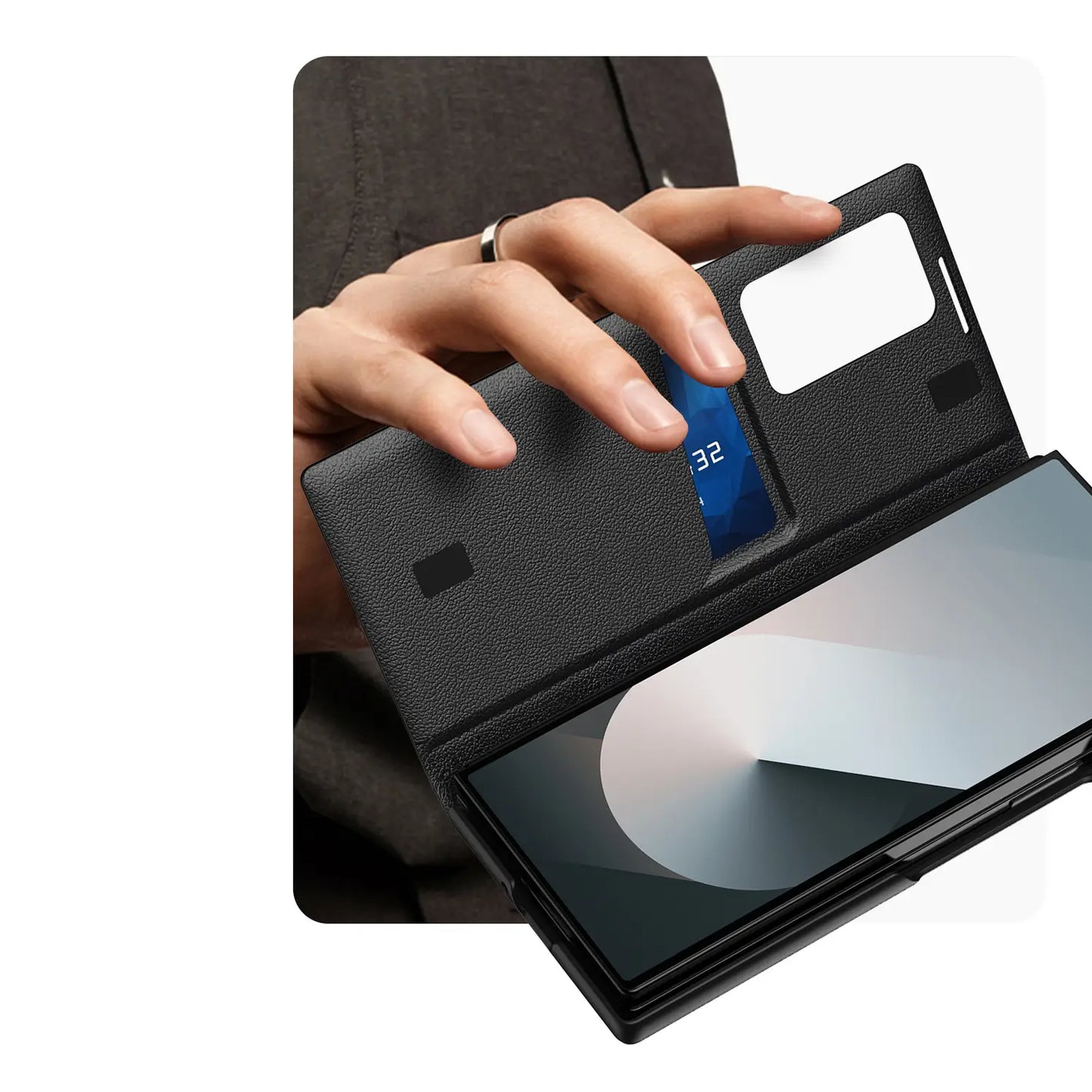 Galaxy Z Fold Series Smart View Wallet Flip Case